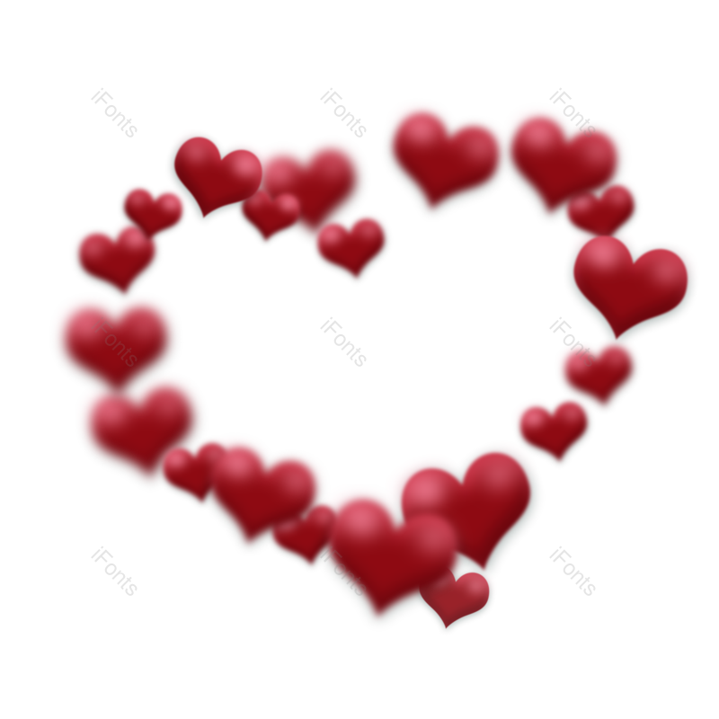 520图片,插画元素,爱心素材PNG,心形素材免抠素材